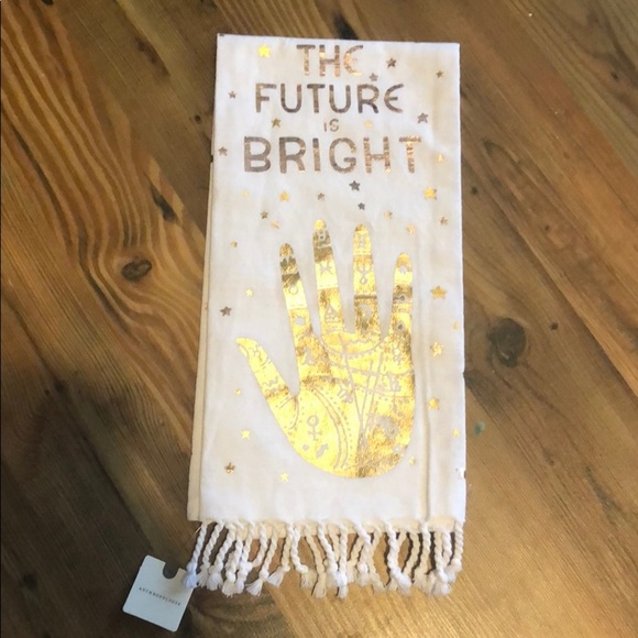 Anthro The Future is Bright Dish Towel - Picture 3 of 4